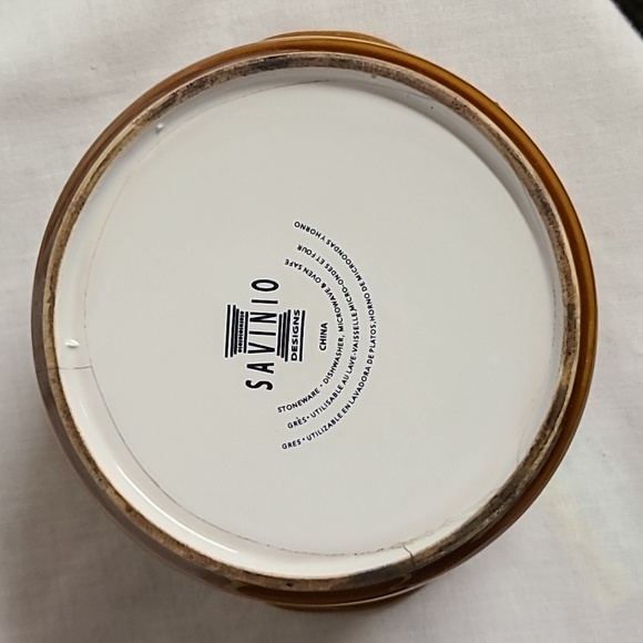 Savinio Stoneware Brown Mini Crock Casserole Lidded Pot EUC - Picture 4 of 5